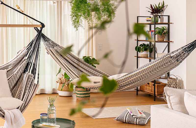 Αιώρα Πανί από Οργανικό Βαμβάκι FLORA ZEBRA La Siesta